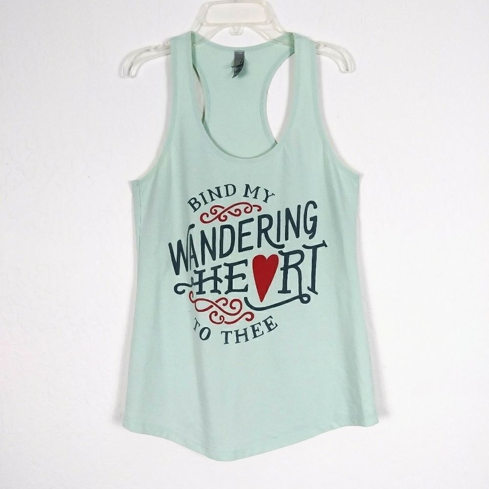Bind My Wandering Heart To Thee Racerback Tank Top